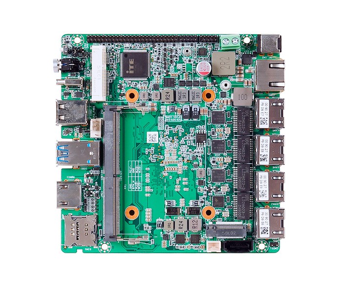 PNM-5210 - 12x12cm工控主板 - N100/N305迷你主板2.5g 4网6串口工业自动化视觉检测poe迷你电脑主机工控机主板